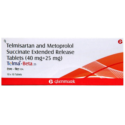 Telma-Beta 25 Tablet ER (Strip of !0Tablets)