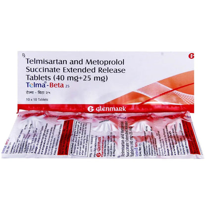 Telma-Beta 25 Tablet ER (Strip of !0Tablets)