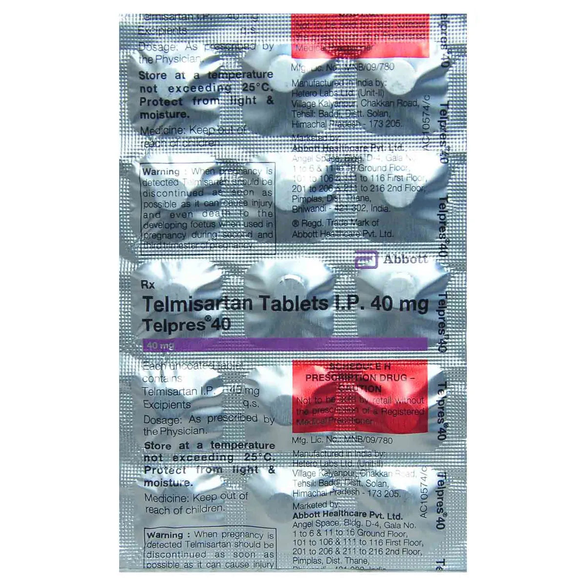 Telpres 40 Tablet (Strip Of 15Tablets)