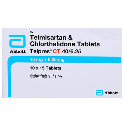Telpres CT 40/6.25 Tablet  (Strip of 15Tablets)