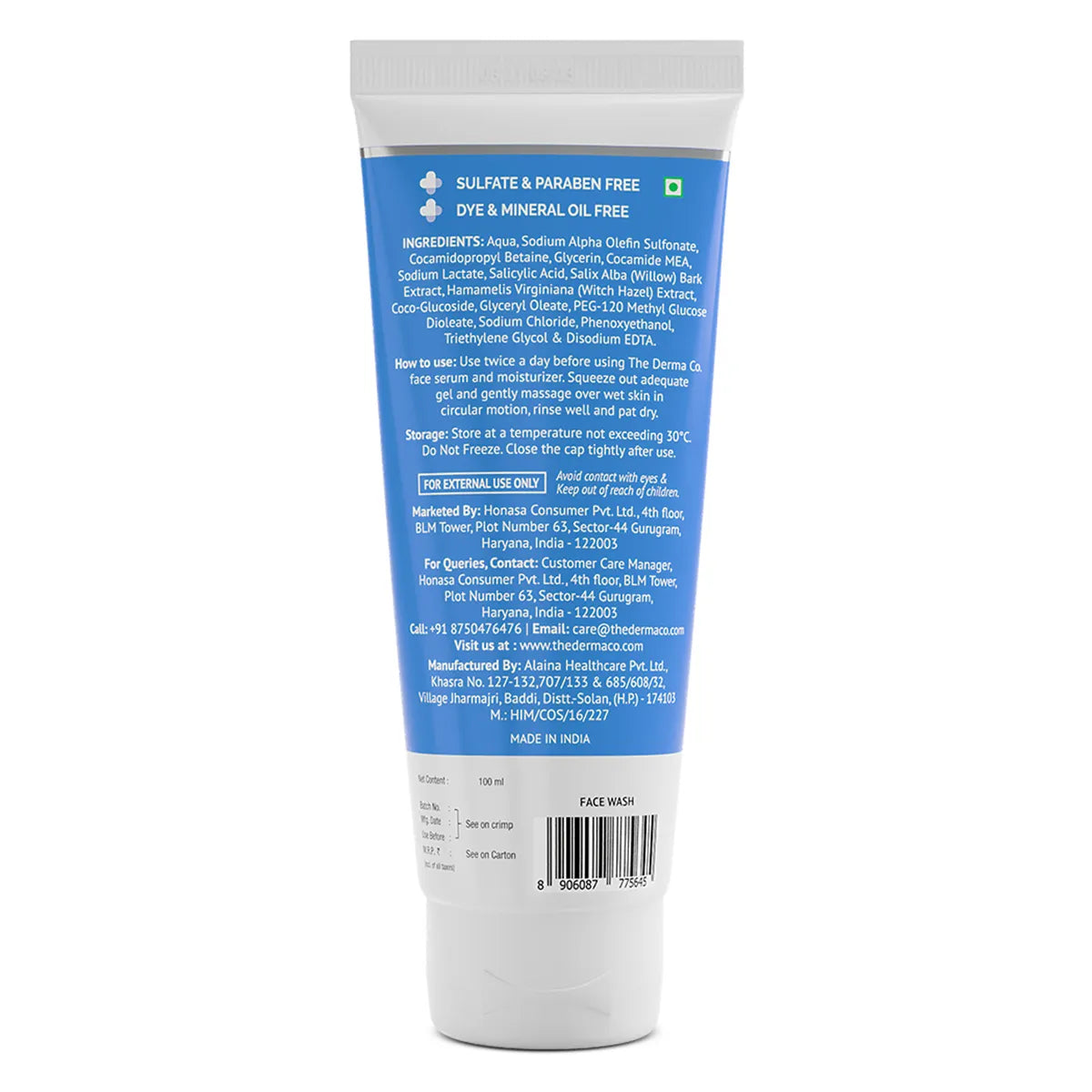 1% Salicylic Acid Foaming Daily Face Wash with Salicylic Acid, Zinc PCA & PHA - 100 ml