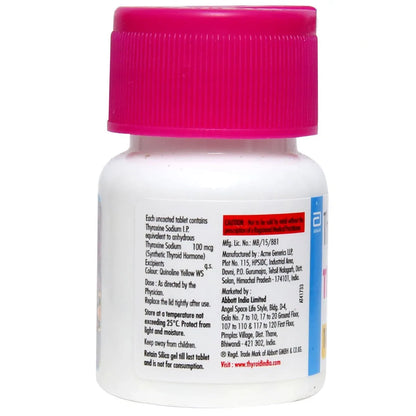 THYronorm 100mcg Tablet  (100TABLETS)