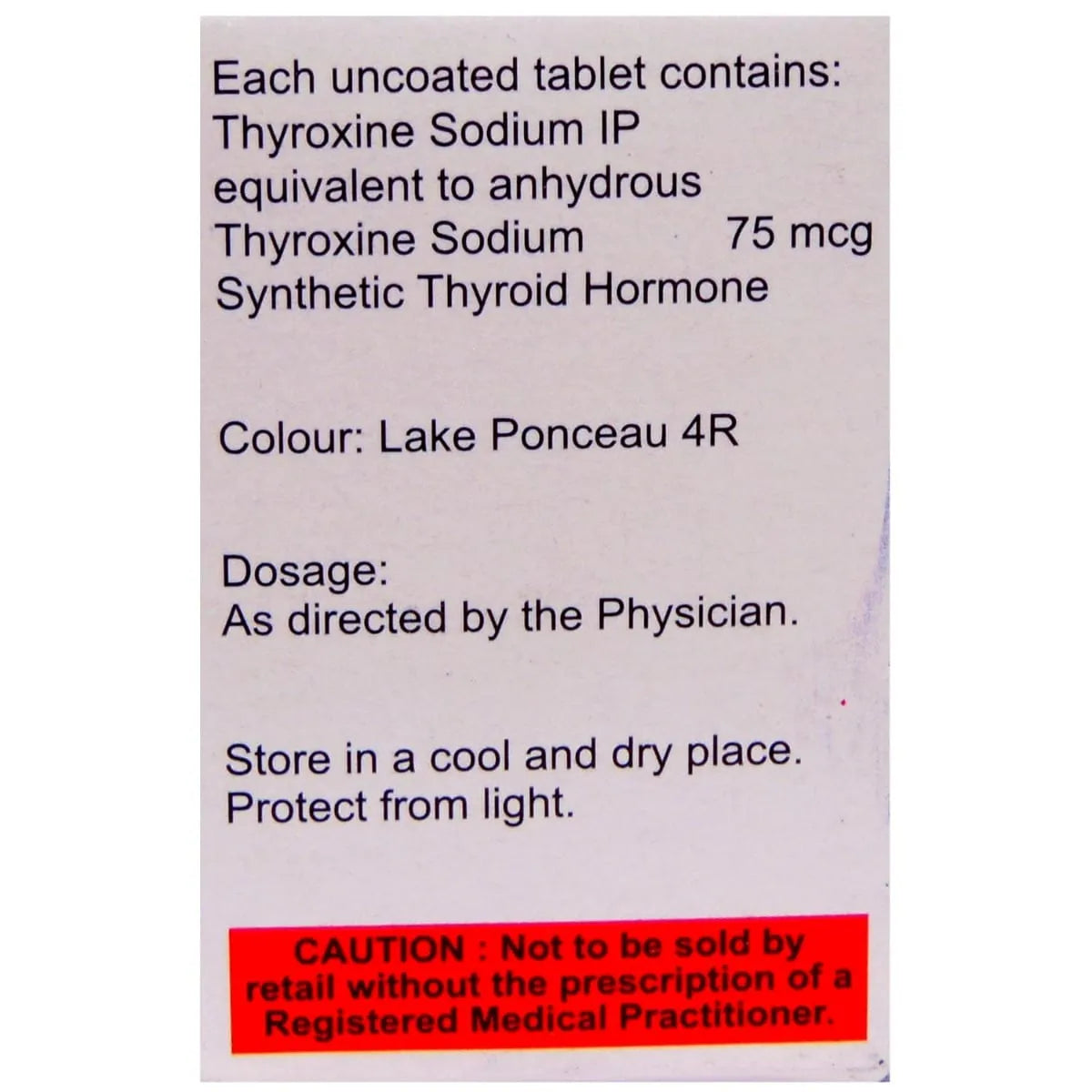 Thyrox 75 Tablet
