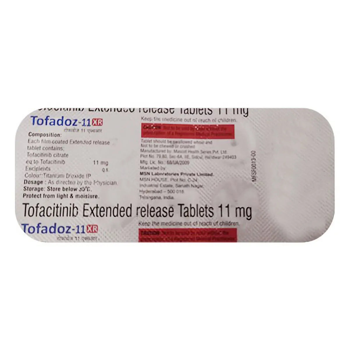 Tofatas XR 11 mg Tablet Strip of 10 Tablets