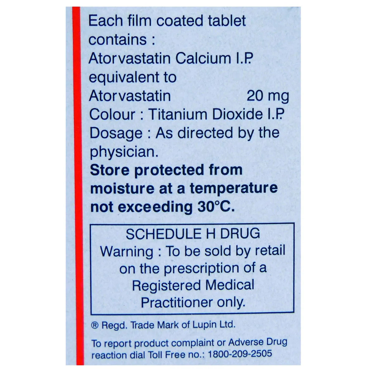 Tonact 20 Tablet Strip of 15Tablet