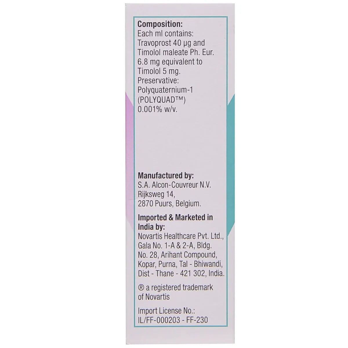 Travacom Eye Drops 2.5ml