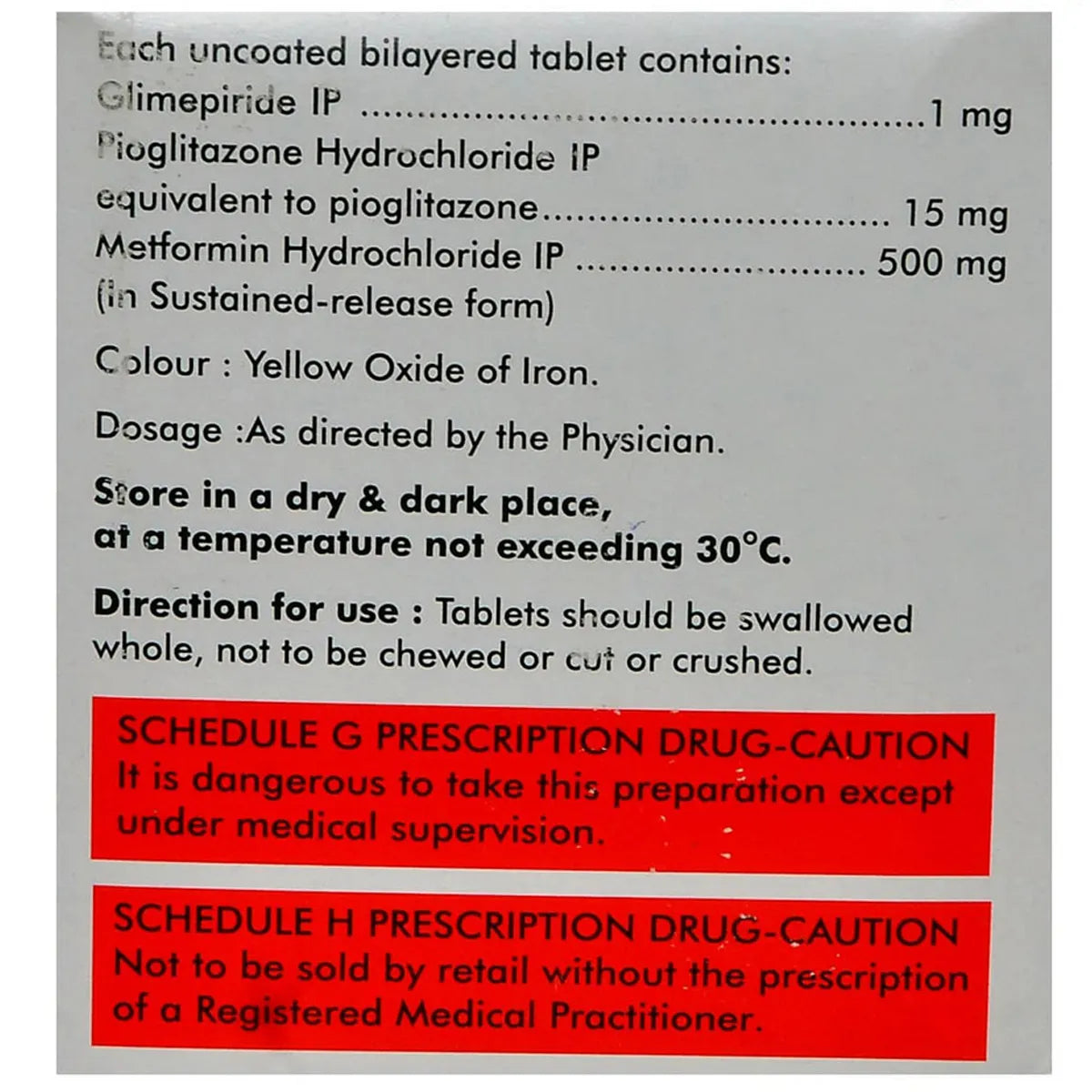 Tripride 1mg Tablet 15PCS