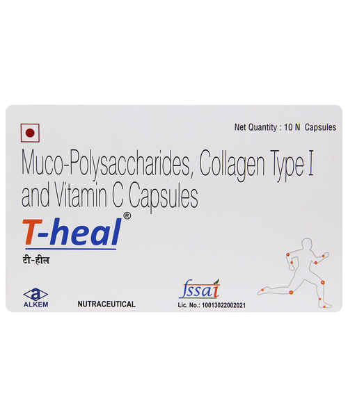 T-Heal Muco-Polysaccharide, Collagen Type I & Vitamin C Capsule | For Pain Relief