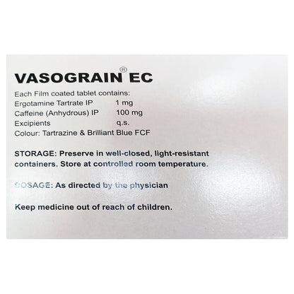 Vasograin Ec Tablet 20's