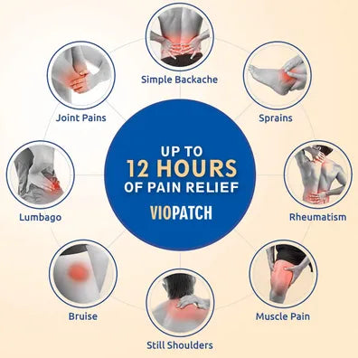 Viopatch Herbal Pain Relief Patch Large, 75 cm, 1 Count