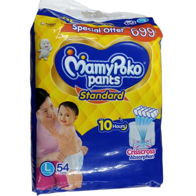 MamyPoko Standard Diaper Pants (L) 54's