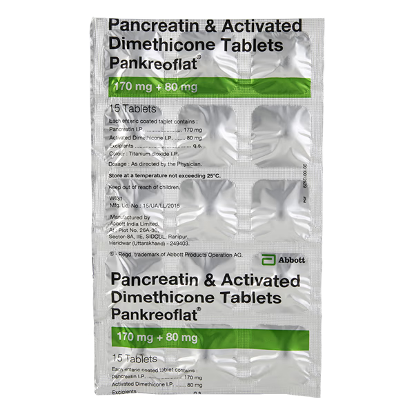 Pankreoflat 170mg/80mg Tablet