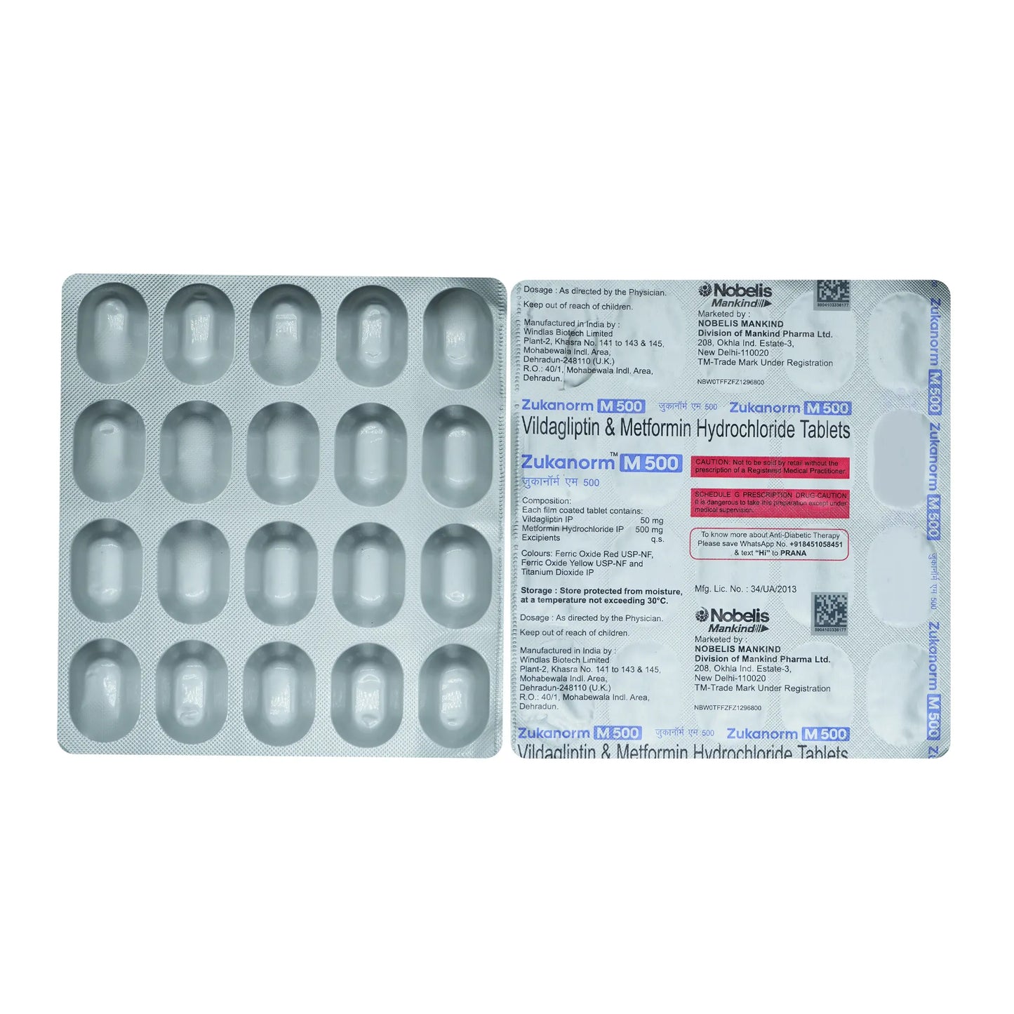 Zukanorm M 500 Tablet