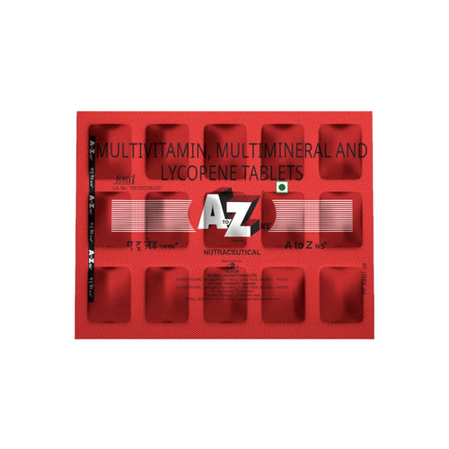 A to Z NS+ Daily Multivitamin Tablets – Zinc & Vitamin C for Immunity, B-Complex & Essential Nutrients for Energy & Wellness