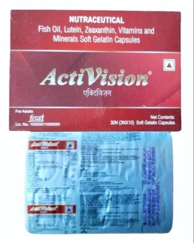 Activision Soft Gelatin Capsule with Fish Oil, Lutein, Zeaxanthin, Vitamins & Minerals