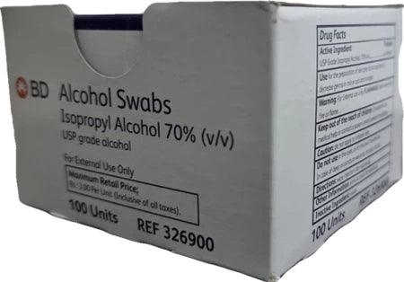 BD Alcohol Swabs 100BX