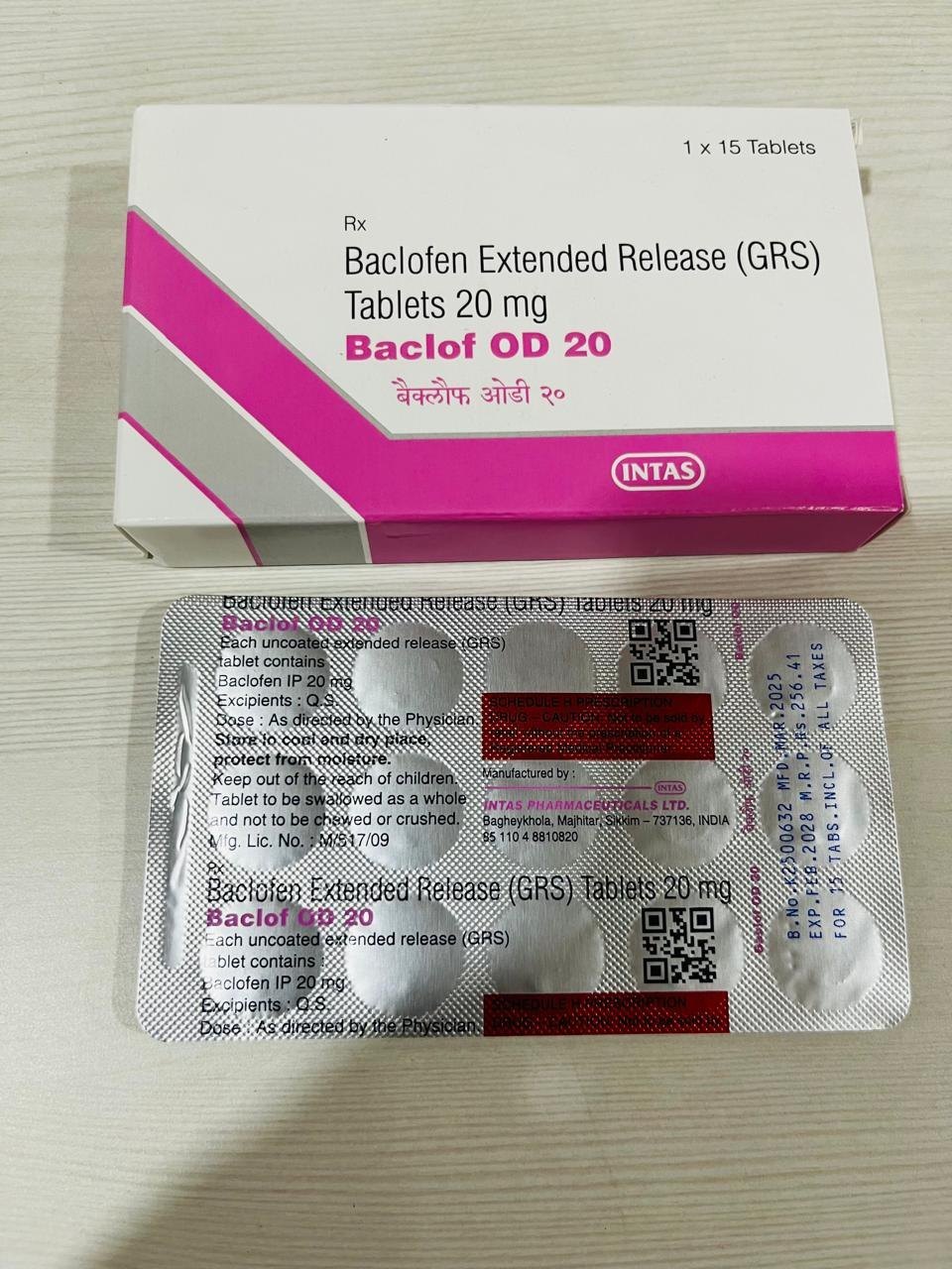 Baclof OD 20 Tablet ER