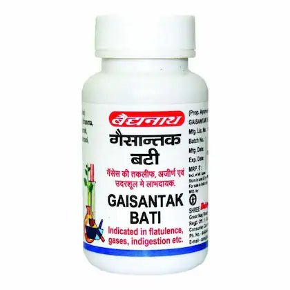 Baidyanath GAISANTAK BATI 50 Tablets Gas Relief | Natural Constipation