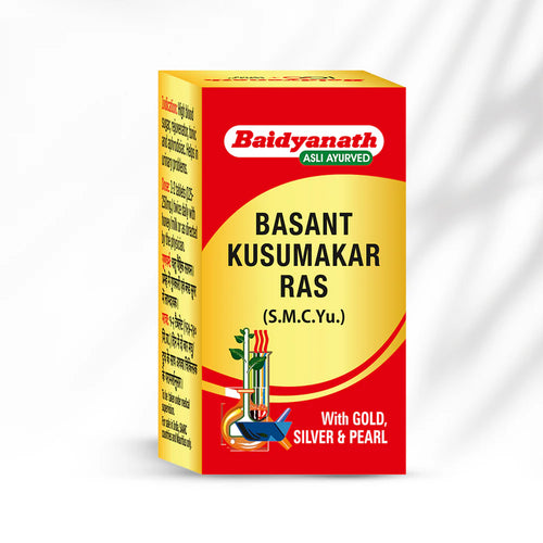 Baidyanath Vasant Kusumakar Ras (with Gold & Pearl) 5 Tablets
