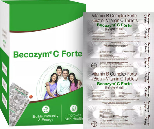 Becozym C Forte Tablet with Biotin, Vitamin C & B Complex