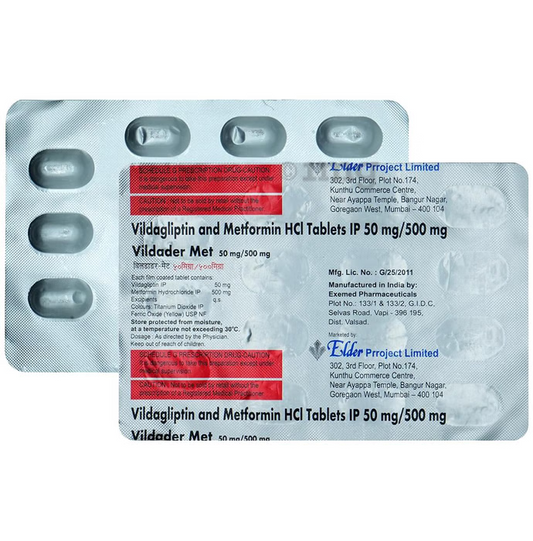 Vildader Met 500mg/50mg Tablet