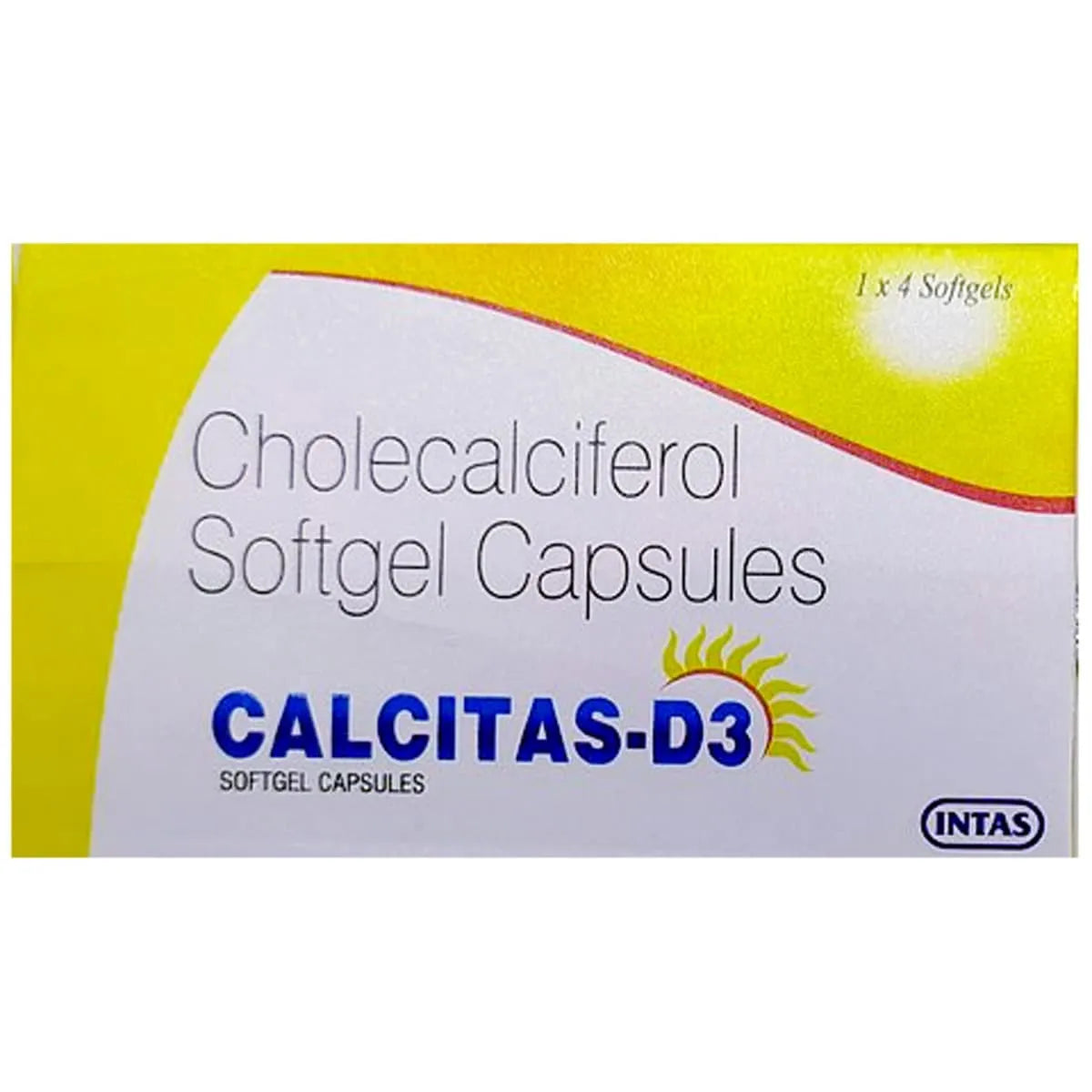 Calcitas -D3 Soft Gelatin Capsule from Intas for Bone, Joint and Muscle Care