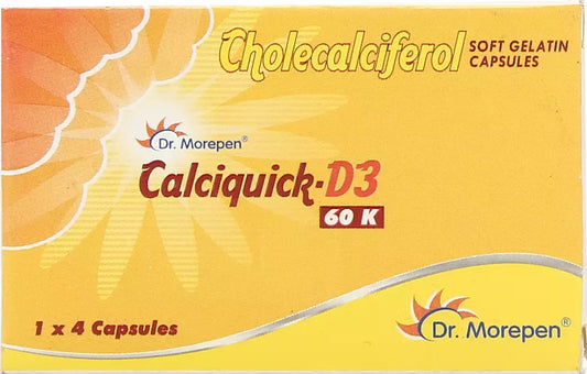 Calciquick D3 60K Capsule for Bone, Joint and Muscle Health