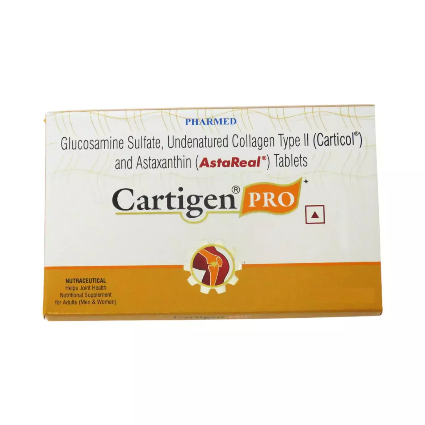 Cartigen Pro Tablet with Glucosamine, Collagen II & Astaxanthin | Bone, Joint & Muscle Care