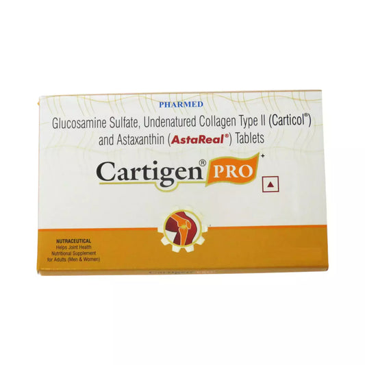 Cartigen Pro Tablet with Glucosamine, Collagen II & Astaxanthin | Bone, Joint & Muscle Care