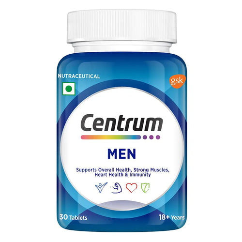 Centrum Men Vegetarian Tablets for Muscles, Heart, & Immunity | World's No.1 Multivitamin | Nutrition Formula