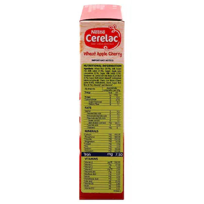 Cerelac Baby Cereal with Milk, Wheat Apple Cherry,Stage 2, From 8 to 24 Months,300g