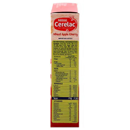 Cerelac Baby Cereal with Milk, Wheat Apple Cherry,Stage 2, From 8 to 24 Months,300g