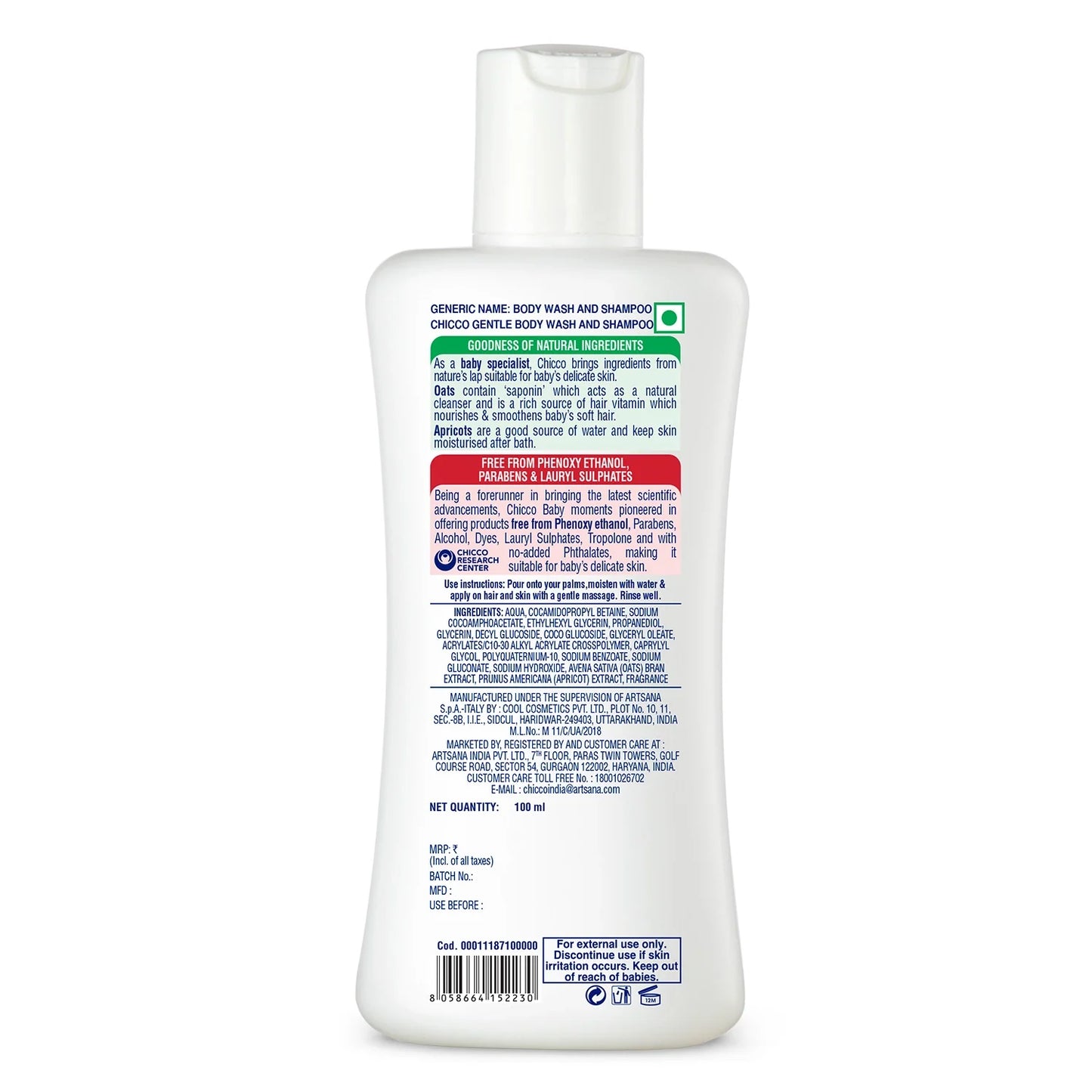 Baby Moments Gentle Bodywash & Shampoo 100 ml