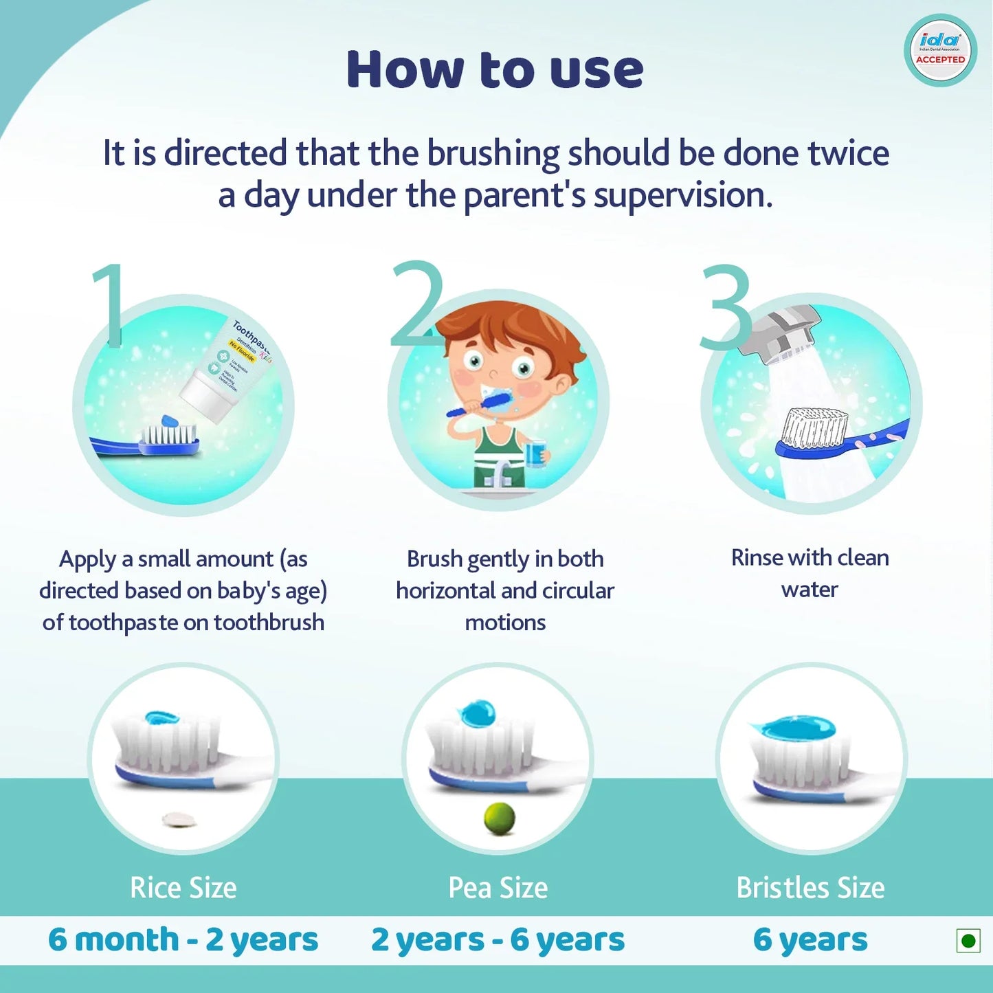 Toothpaste 12M to 6Y 50g