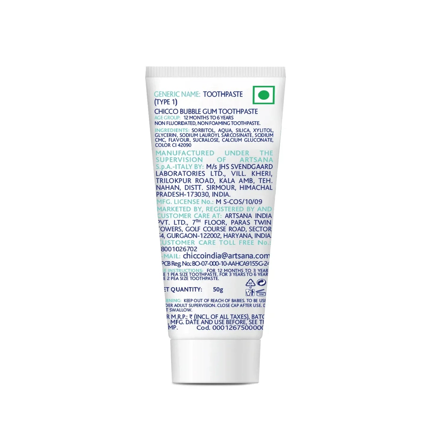 Toothpaste 12M to 6Y 50g