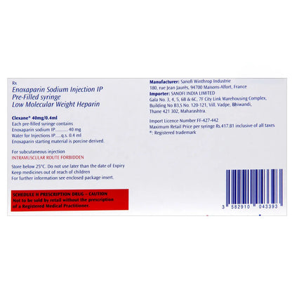 Clexane 40mg Injection