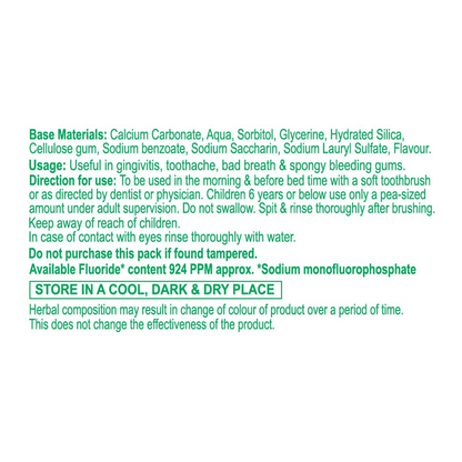 Patanjali Dant Kanti Natural Toothpaste  40g