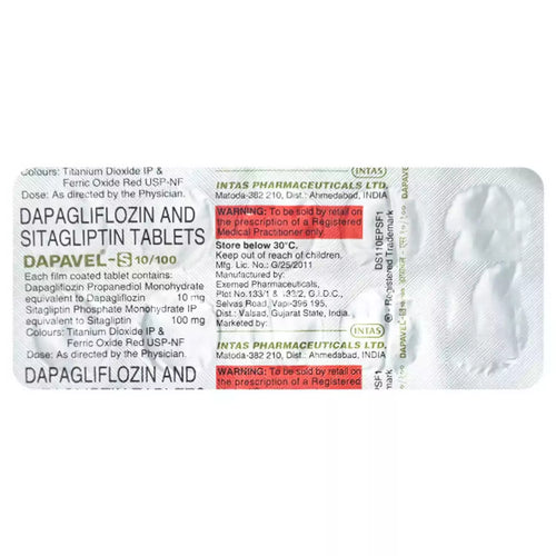 dapaVEL S 10mg/100mg Tablet