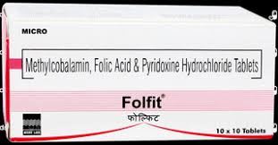 Folfit Tablet with Mecobalamin, Folic Acid & Pyridoxine Hydrochloride