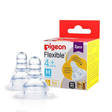 Pigeon FLEXIBLE NIPPLE 4 MONTHS MEDIUM Medium Flow Nipple