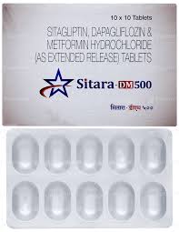 Sitara DM 10mg/500mg/100mg Tablet