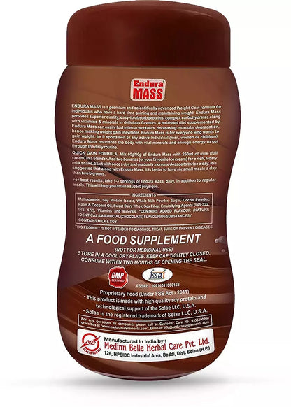 Endura Mass Chocolate Flavour - 500g