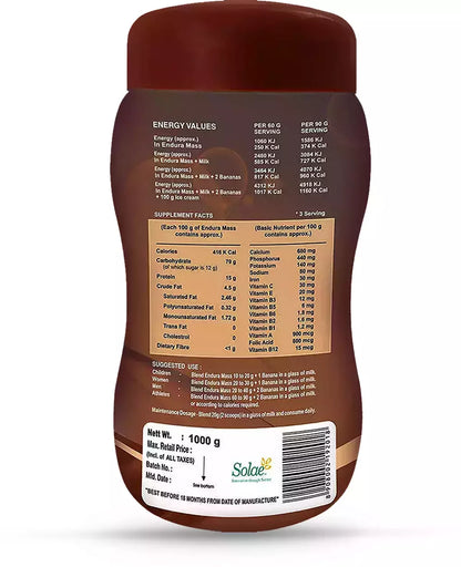 Endura Mass Chocolate Flavour - 500g