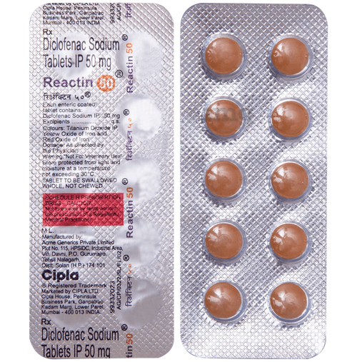 Reactin 50mg Tablet