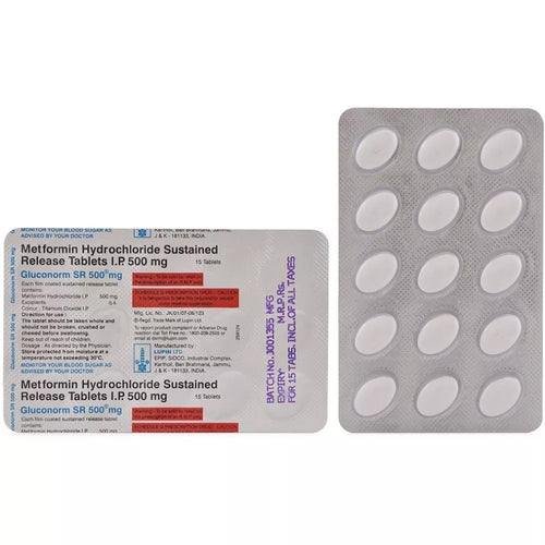 GlUCOnorm SR 500mg Tablet