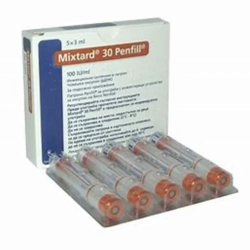 Mixtard 30 HM 100IU/ml Penfill (3ml Each)
