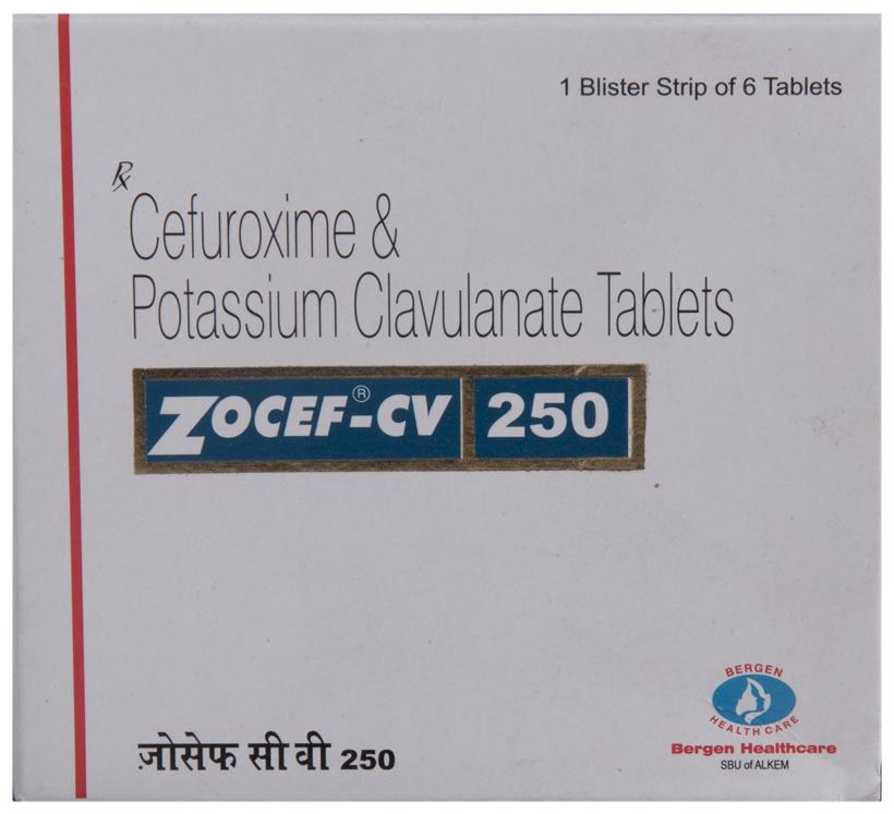 Zocef CV 250 Tablet