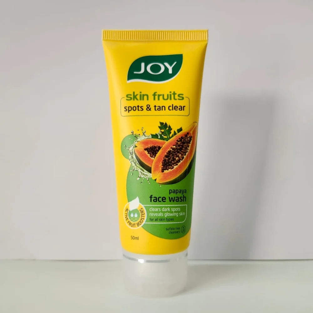 Joy Skin Fruits Spots & Tan Clear Papaya Face Wash - For Normal To Dry Skin