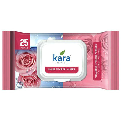 Kara Face Wipes Rose Water 10 Pieces