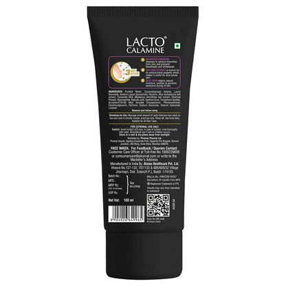 Lacto Calamine Active Charcoal Face Wash 100 ml